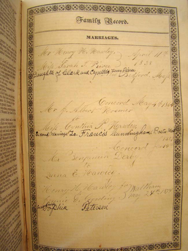 A HOLY BIBLE published by Towar & Hogan, Philadelphia, 1830, with family history and inscriptions — image 4